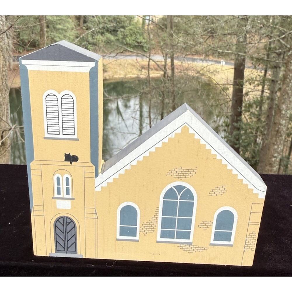 Vintage 1990 Cat's Meow Village ST. JOHN IN THE WILDERNESS Flat Rock NC